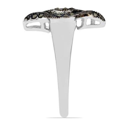 BUY STERLING SILVER AUSTRIAN MARCASITE GEMSTONE EYE RING